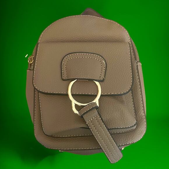 Mini Backpack Purse Bag (Missing Straps) Clutch Zipper Closure - Picture 1 of 6